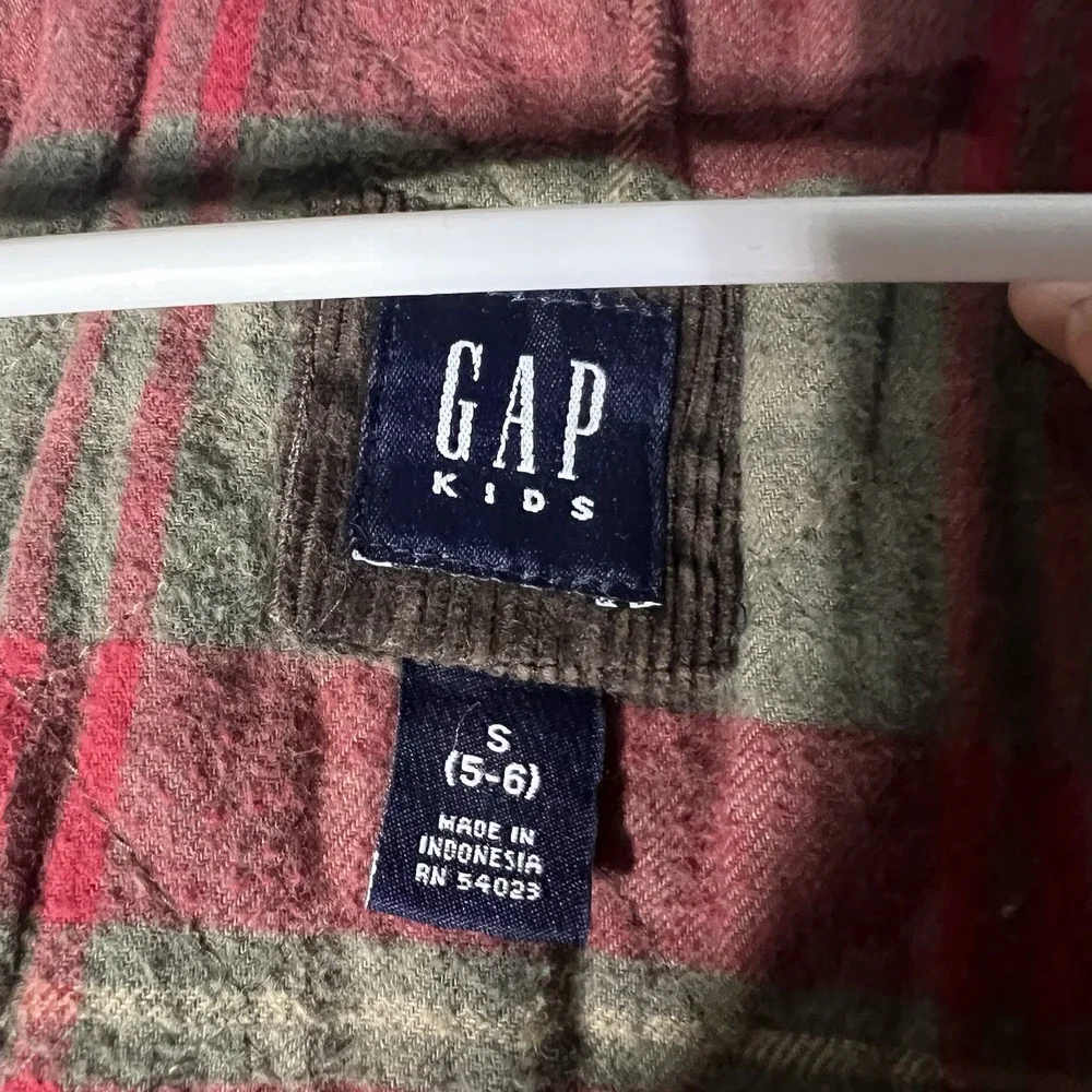 Gap Coat Kids Small Chore Barn Flannel Lined Heavy Corduroy Collar Canvas Jacket